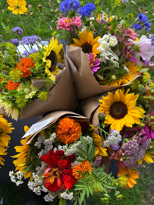 Wrapped Floral Bouquet