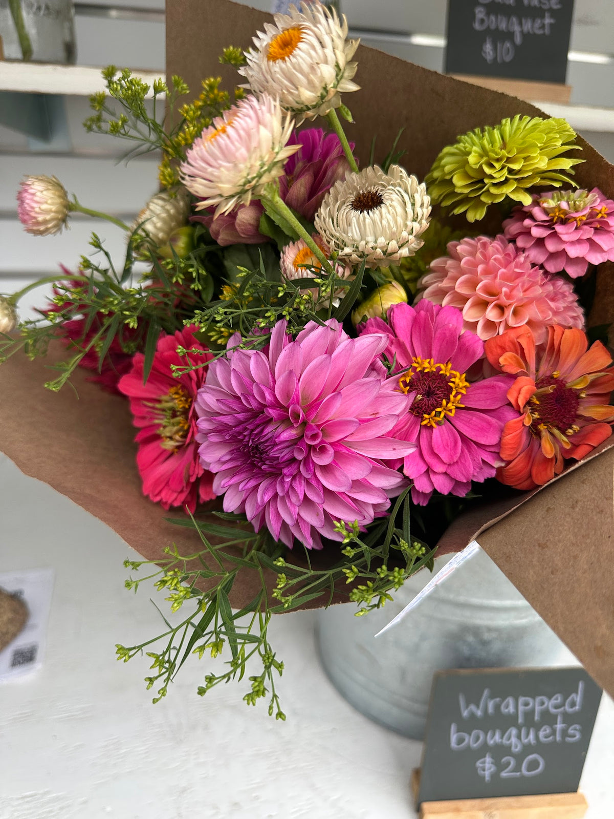 Wrapped Flower Bouquet